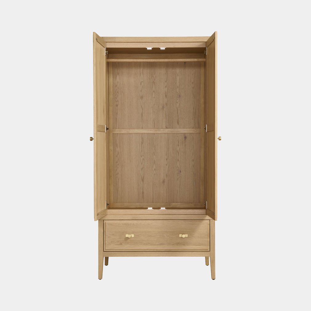 Windermere - 2 Door 1 Drawer Wardrobe
