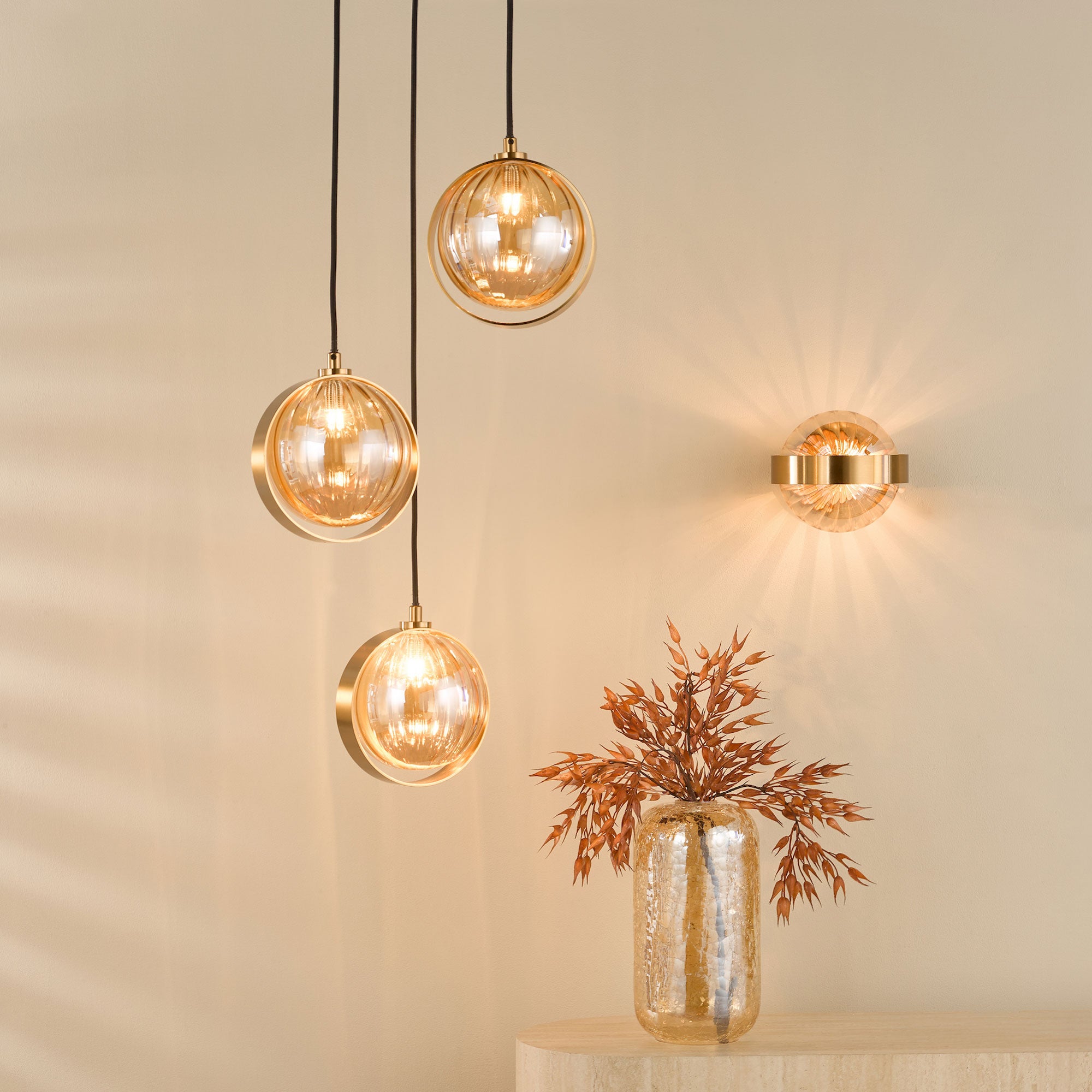 Blaise - 3 Cluster Pendant Light