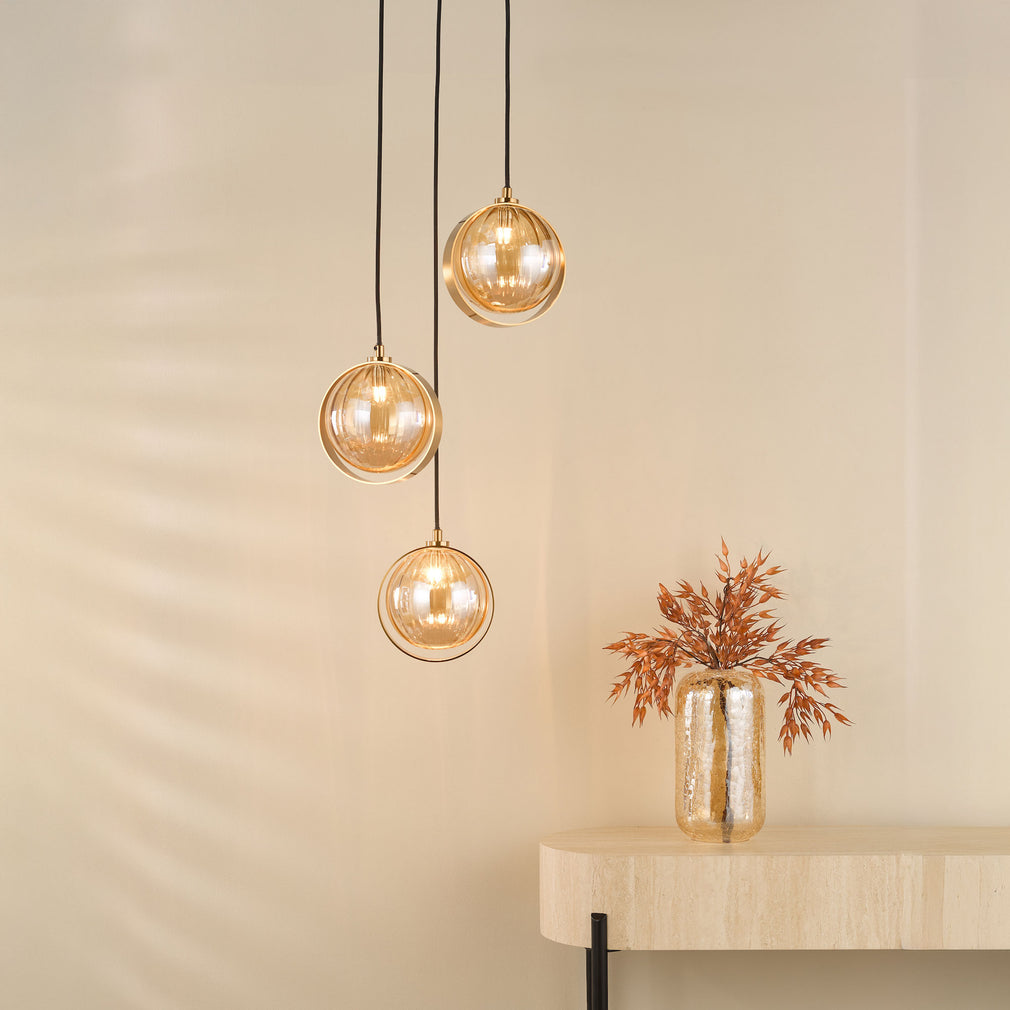 Blaise - 3 Cluster Pendant Light