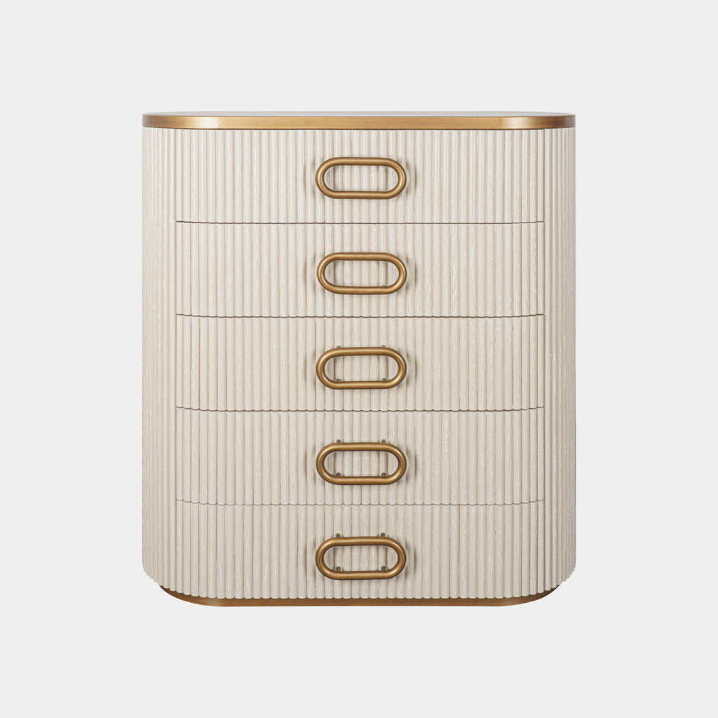 Biarritz Bedroom  - Chest of Drawers, 5 Drawers