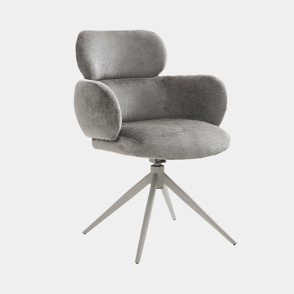 Glacier - Dining Chair In Mocha Fabric