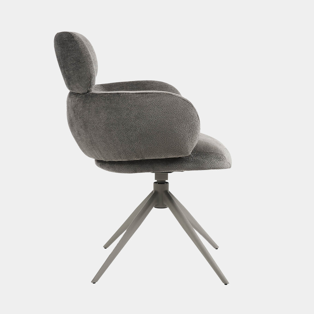 Glacier - Dining Chair In Mocha Fabric