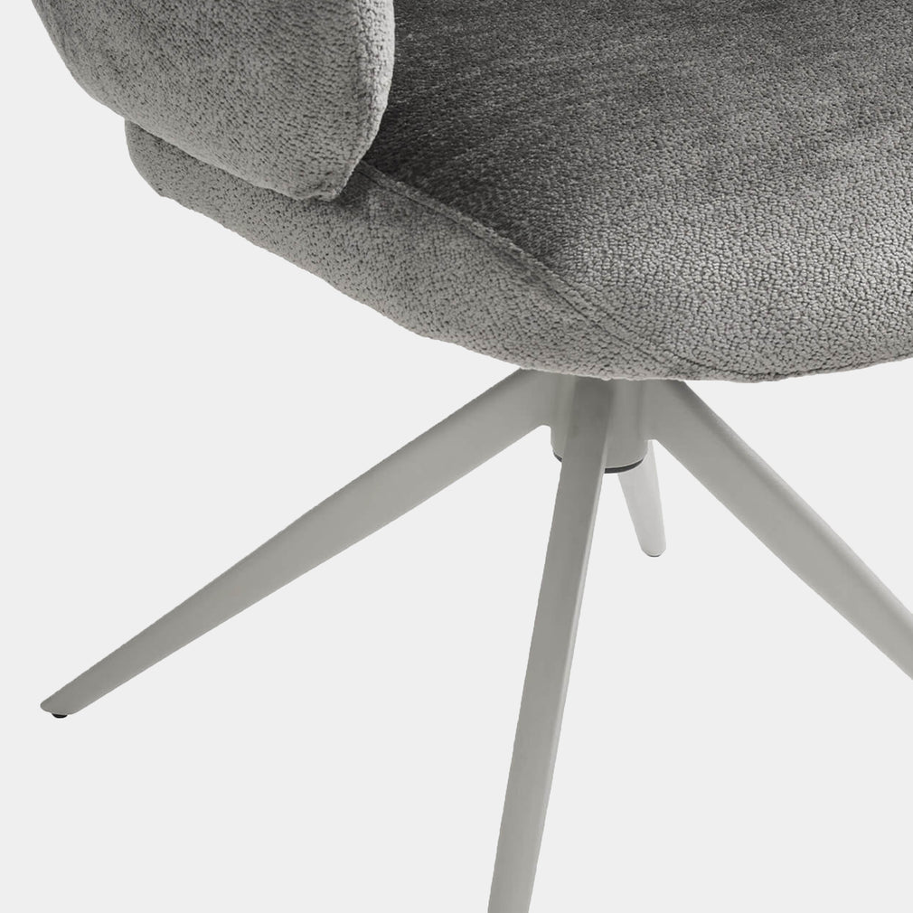 Glacier - Dining Chair In Mocha Fabric