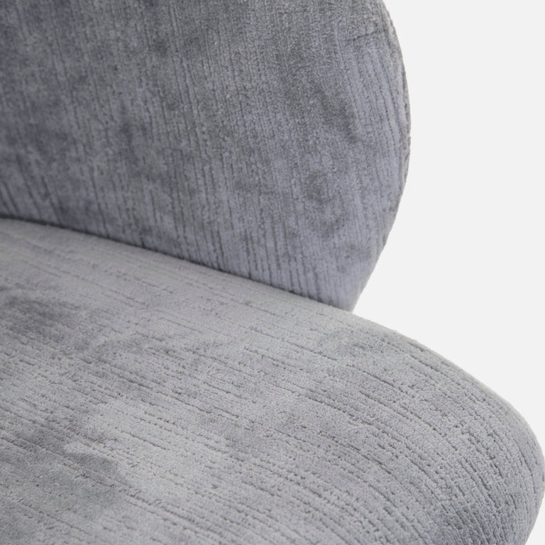 Storm - Dining Chair, Grey Fabric