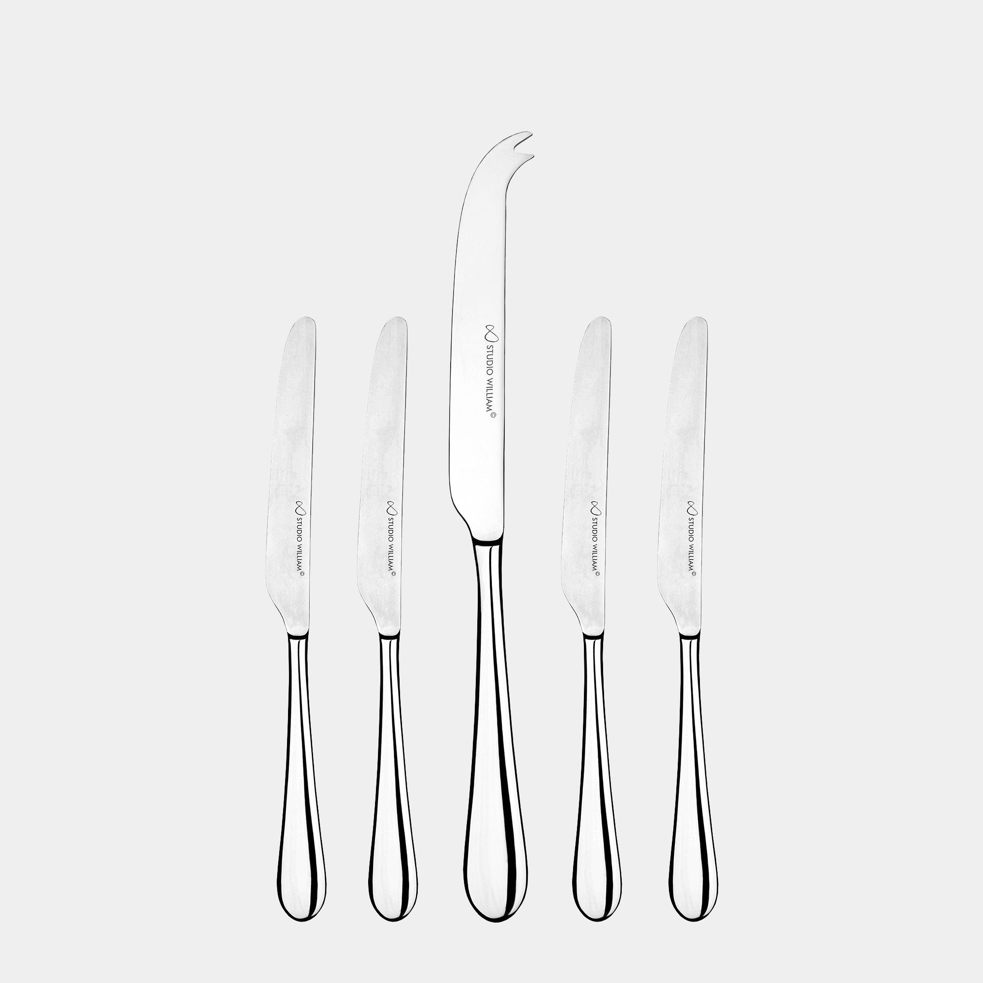 Studio William Mulberry - Cheese & Butter Knife 5 Piece Set