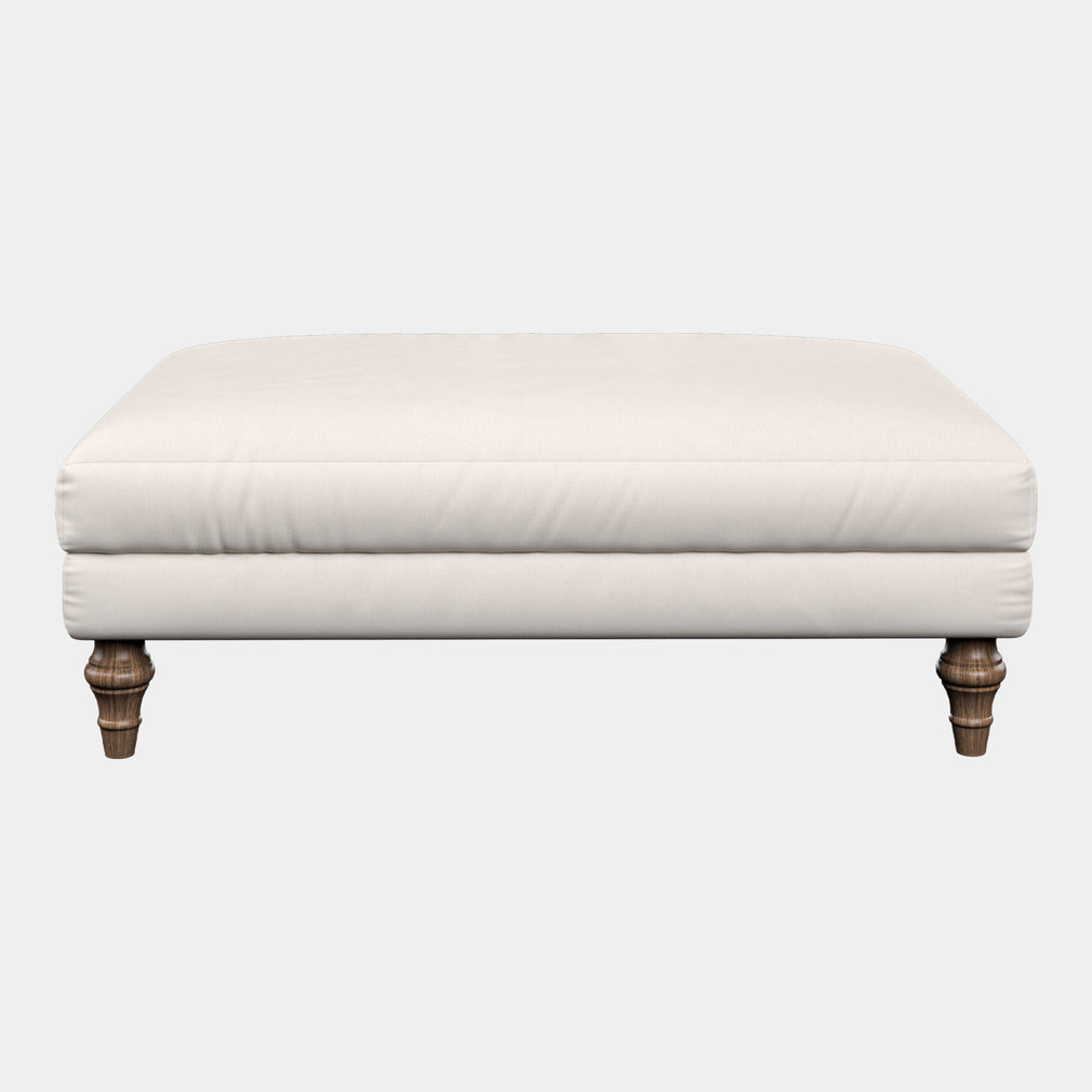 Cezanne - Medium Footstool In Fabric Grade 6