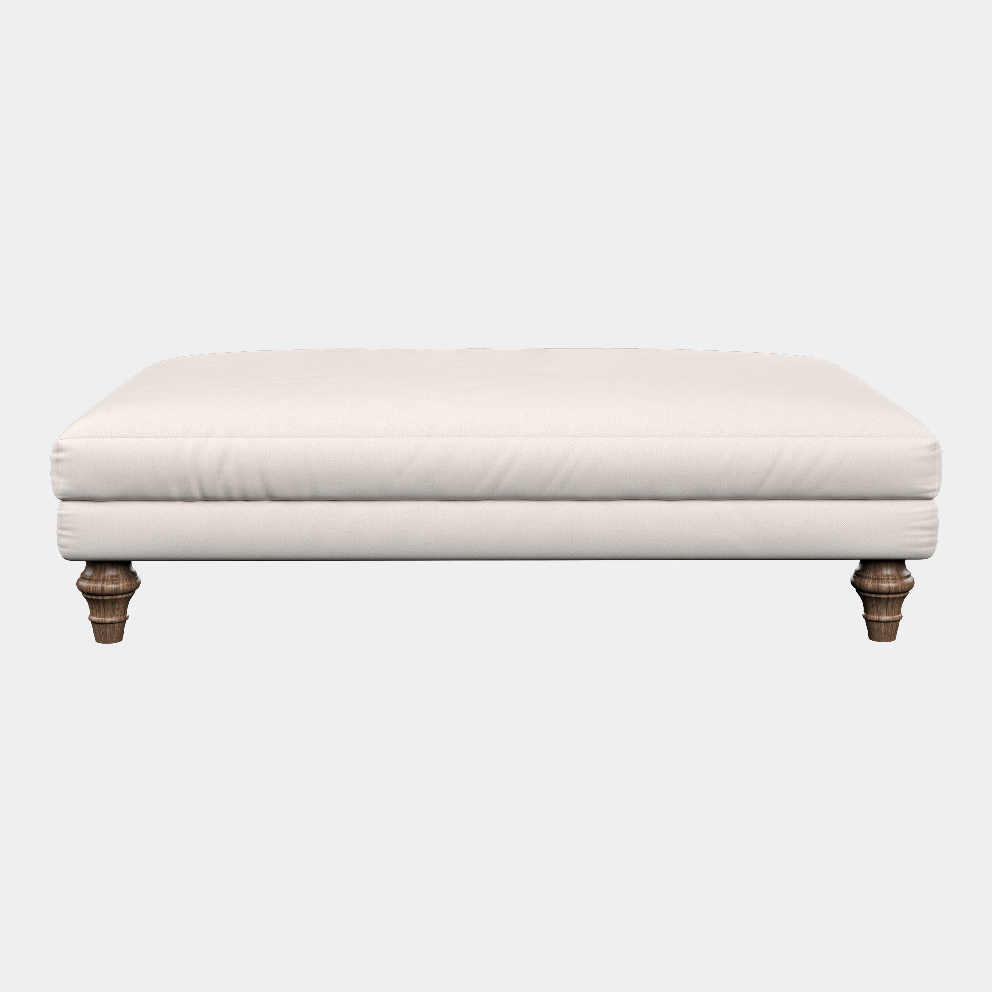 Cezanne - Grand Footstool With Castors In Fabirc Grade 6