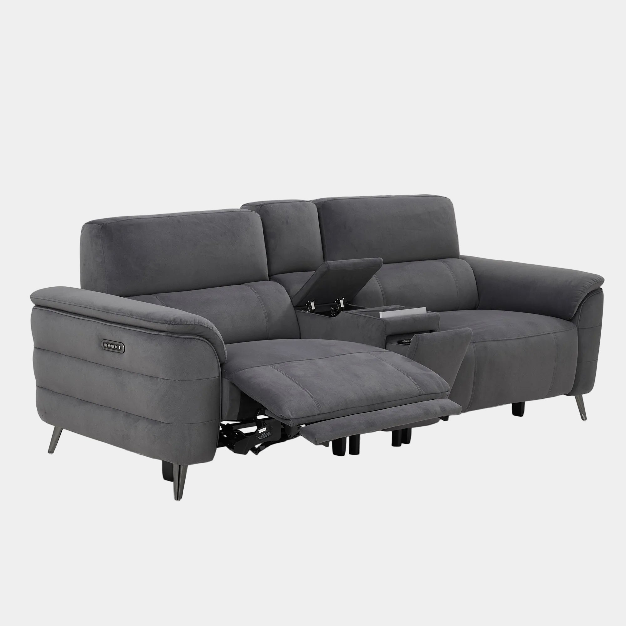 Nickelodeon - 2 Power Recliner Sofa With Touch Screen Control, Fabric