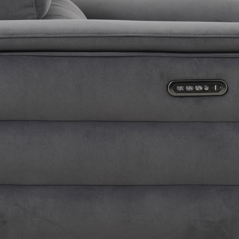 Nickelodeon - 2 Power Recliner Sofa With Touch Screen Control, Fabric