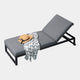 Coral Gables - Sun Lounger With Wheels, Dark Grey