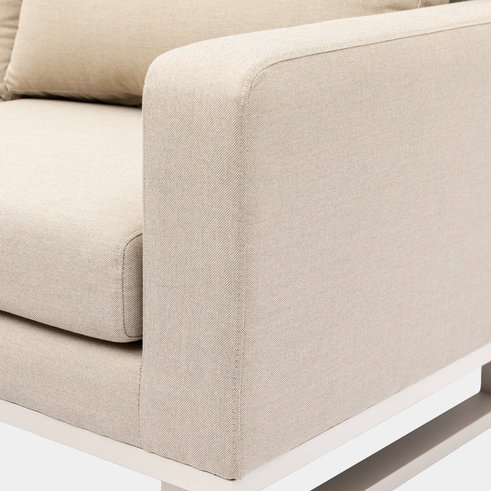 Coral Gables - Corner Garden Dining Set & Raising Table, Natural