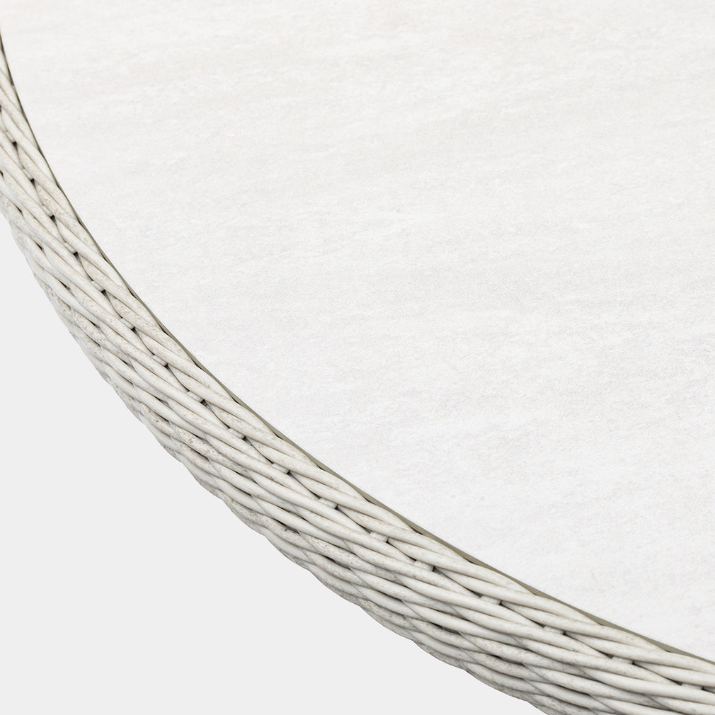 Pebble Beach - 4 Seat Garden Dining Set, Rattan Weave