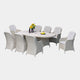 Pebble Beach - 8 Seat Garden Dining Set, Rattan Weave