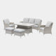 Pebble Beach - 3 Seat Sofa Garden Dining Set & Rising Table & Ice Bucket