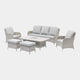 Pebble Beach - 3 Seat Sofa Garden Dining Set & Rising Table & Ice Bucket