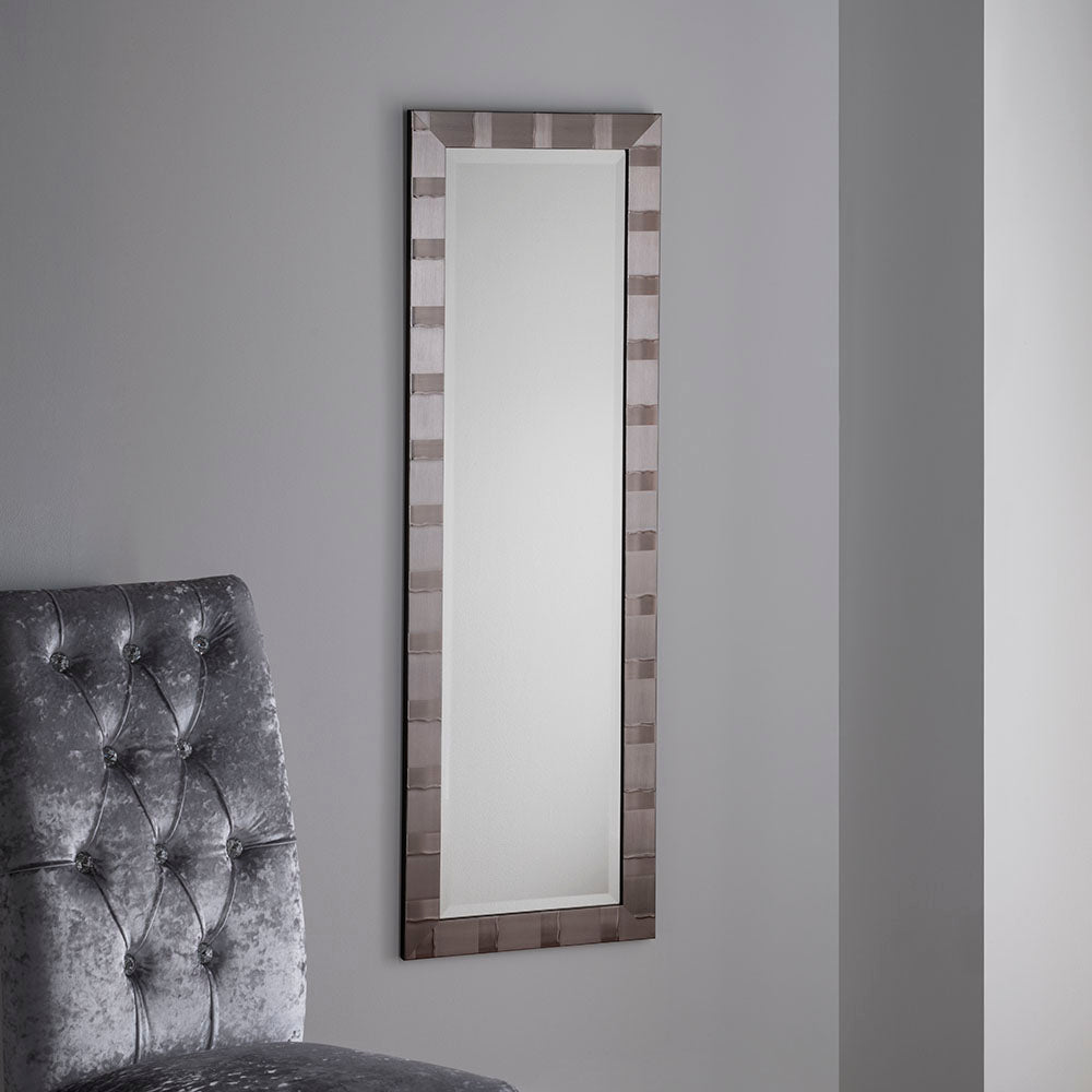 Manhattan Silver Hall Mirror 122x38cm  (PS)