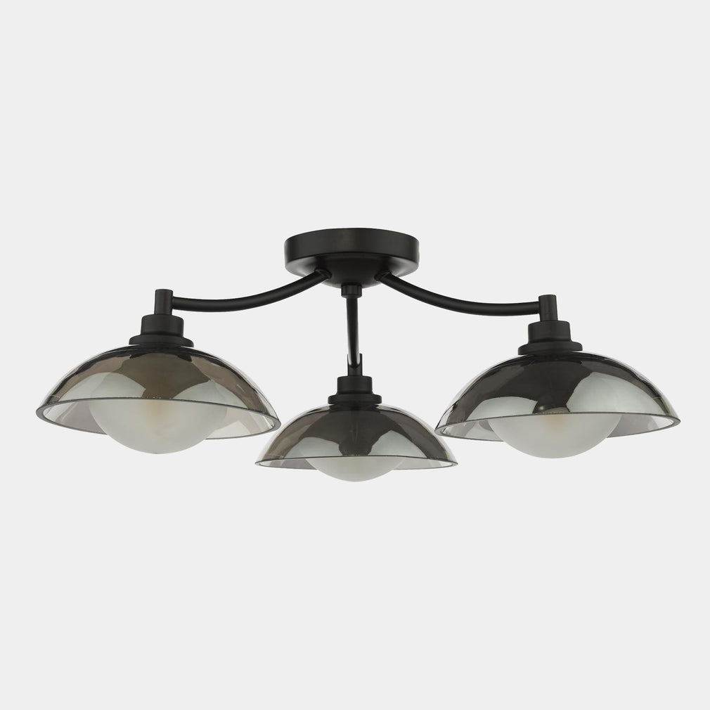 Essie Black - Ceiling Light, 3 Light