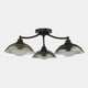 Essie Black - Ceiling Light, 3 Light