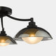 Essie Black - Ceiling Light, 3 Light