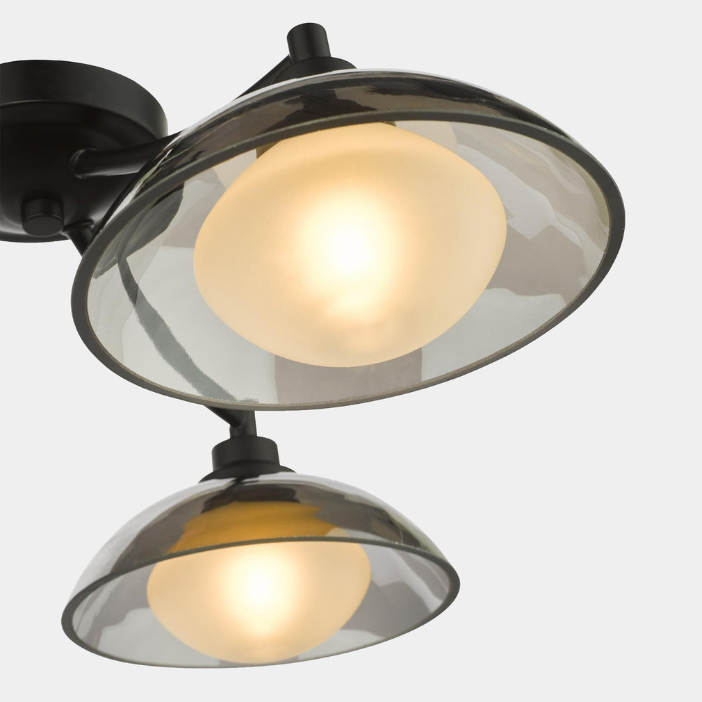 Essie Black - Ceiling Light, 3 Light