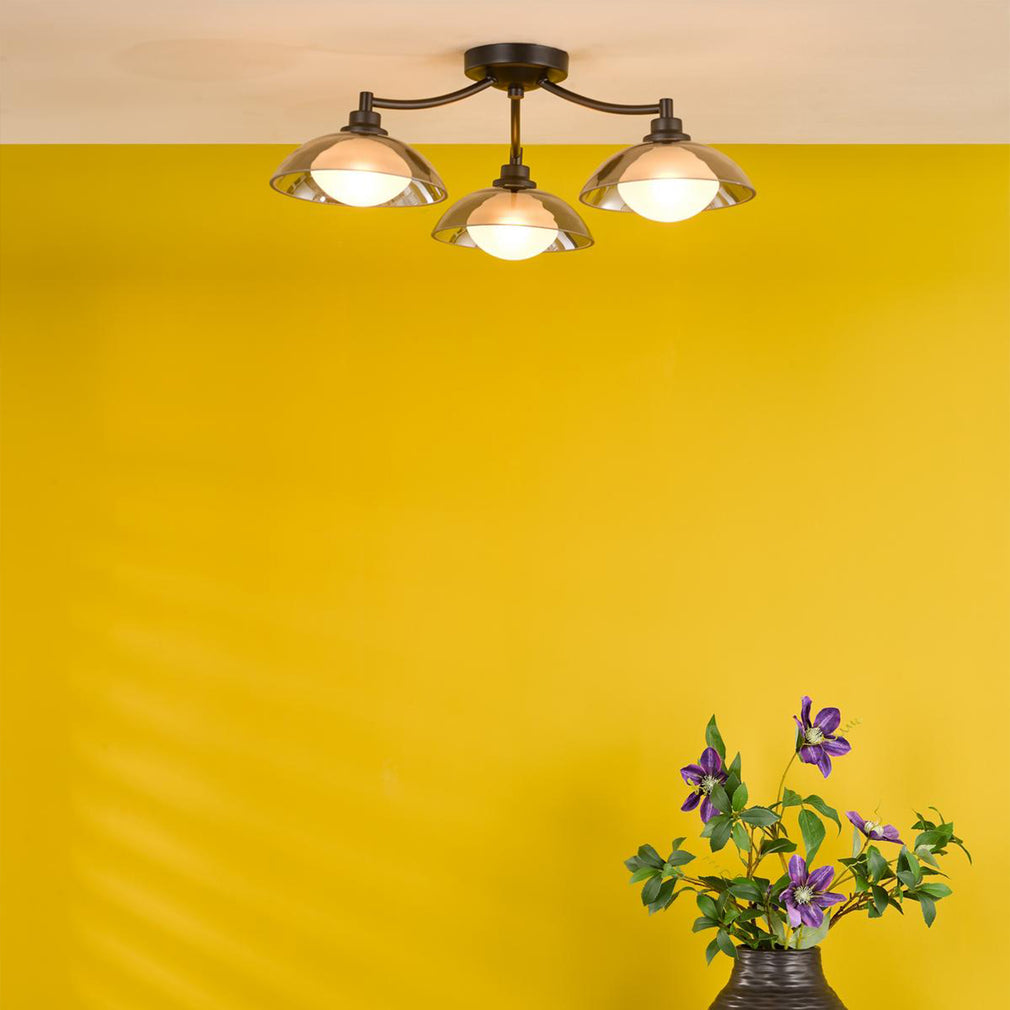 Essie Black - Ceiling Light, 3 Light