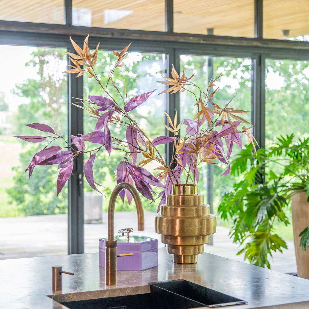 Akelei - Brushed Vase, Gold