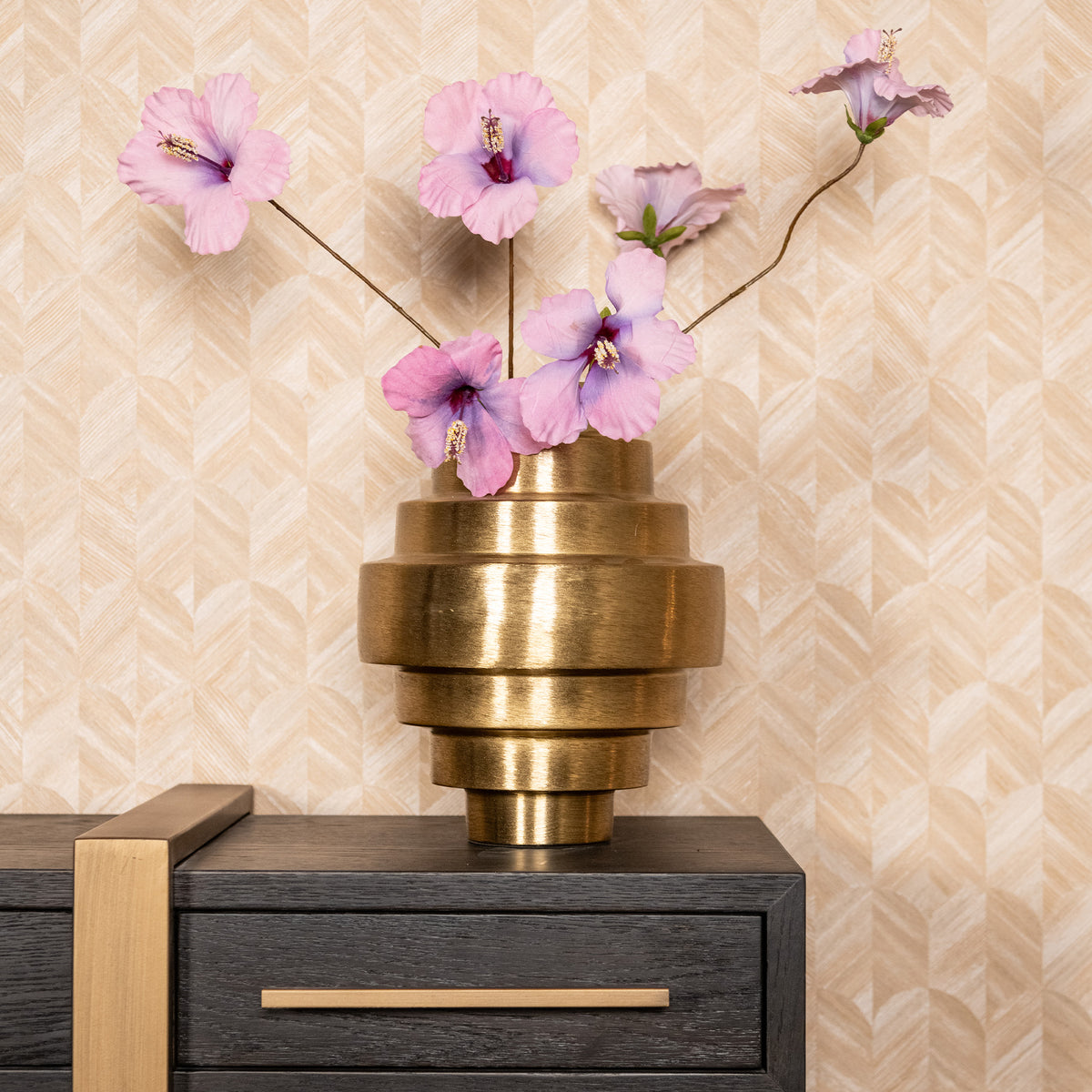Akelei - Brushed Vase, Gold