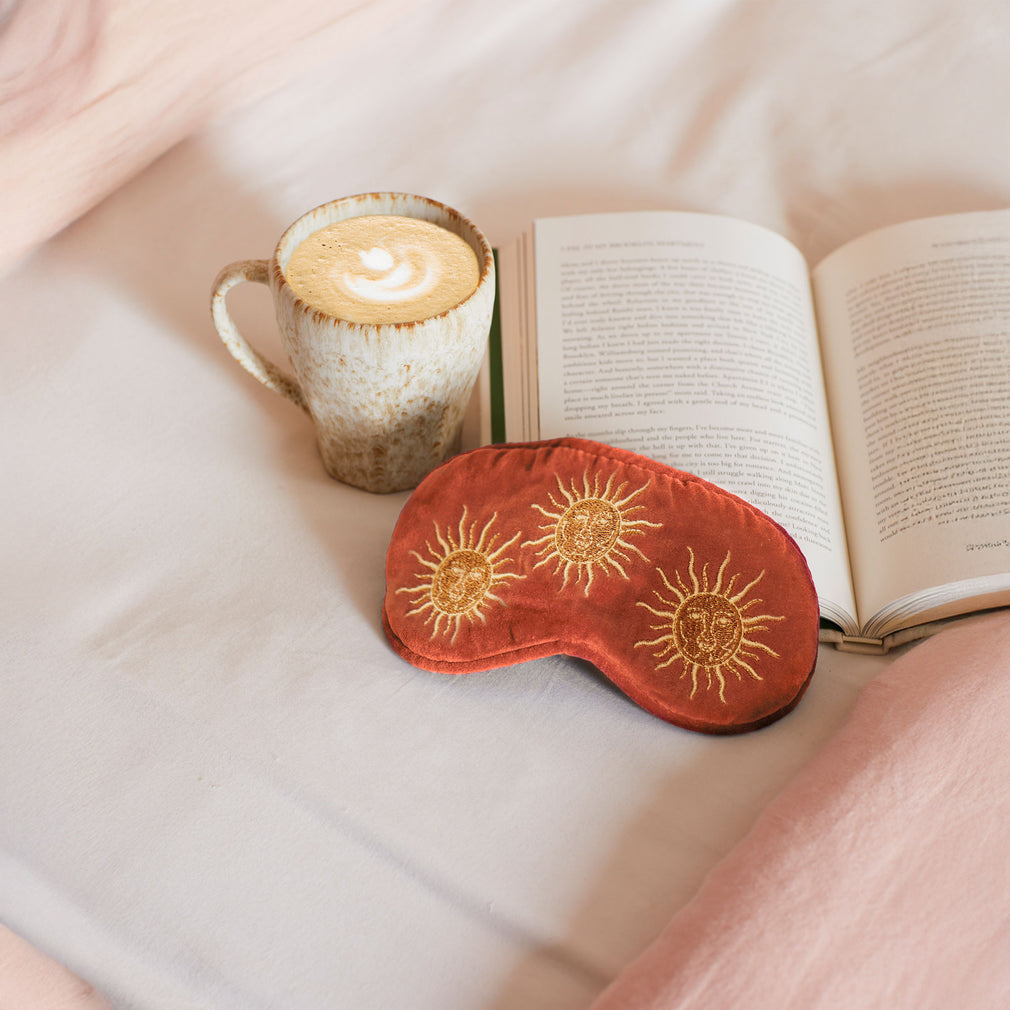 Elizabeth Scarlett Sun Goddess - Eye Mask, Rust