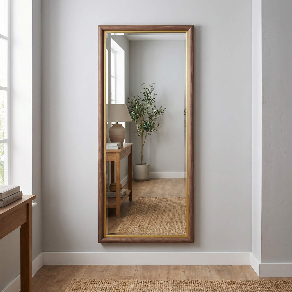 Wardour Walnut - Full Length Wall Mirror