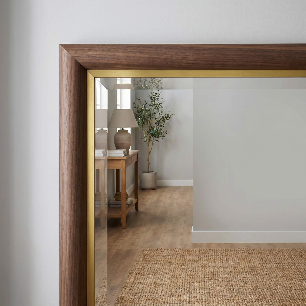 Wardour Walnut - Full Length Wall Mirror