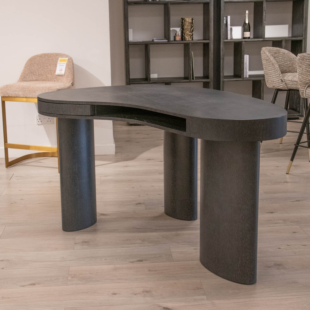 Eichholtz Vence - Desk In Charcoal Grey Oak - Item As Pictured