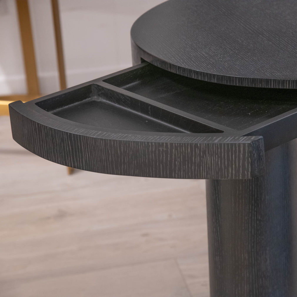 Eichholtz Vence - Desk In Charcoal Grey Oak - Item As Pictured