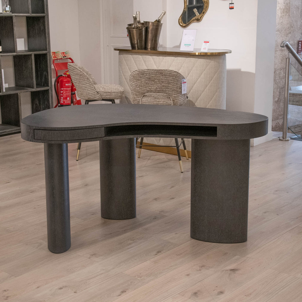 Eichholtz Vence - Desk In Charcoal Grey Oak - Item As Pictured