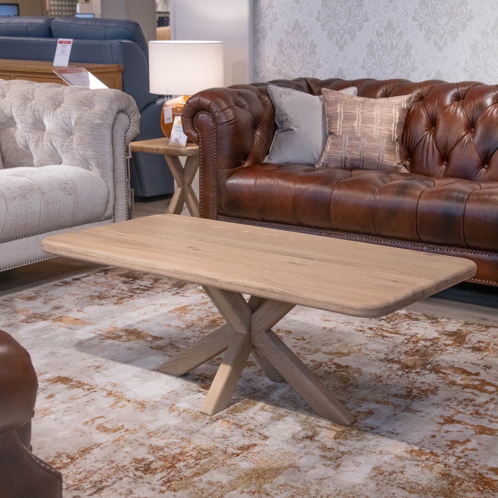West Lake - Coffee Table, White Oak - Item As Pictured