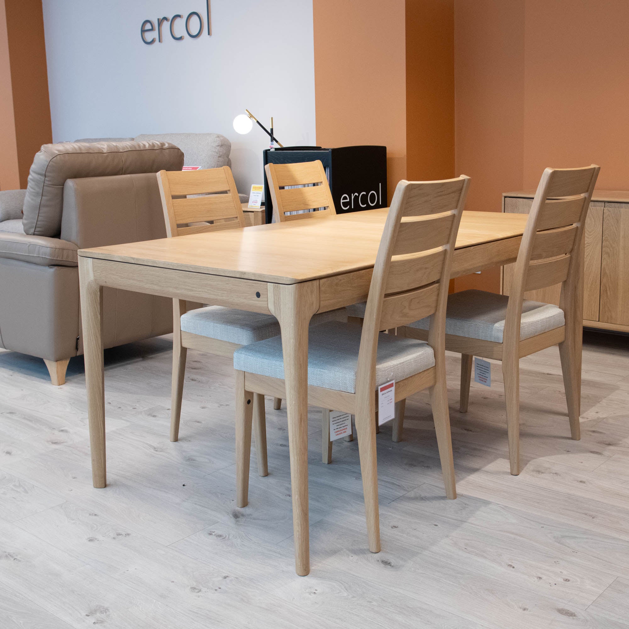 Ercol Romana - Extending Dining Table & 4 Dining Chairs - Item As Pictured