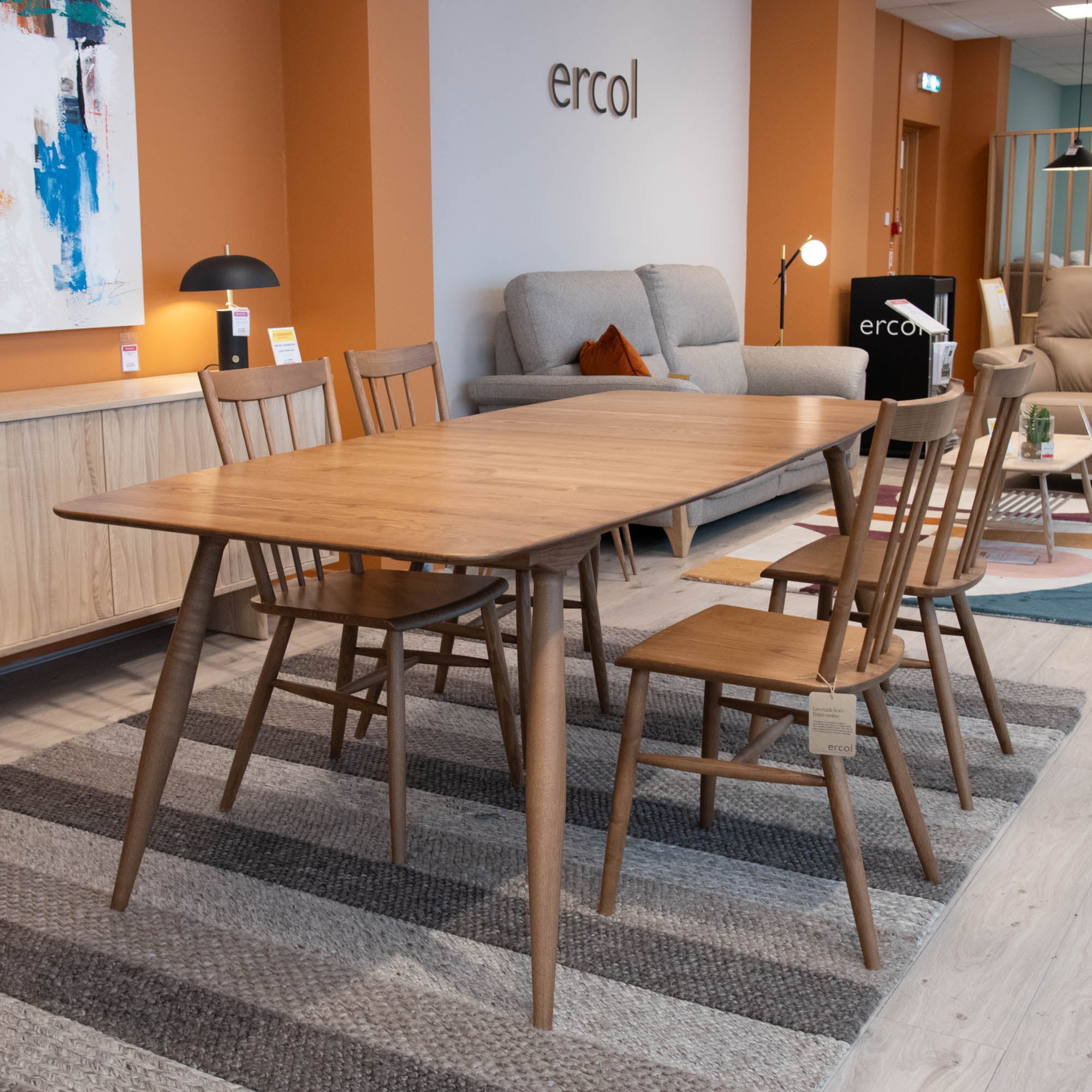 Ercol Fairmile - Extending Dining Table & 4 Chairs - Item As Pictured