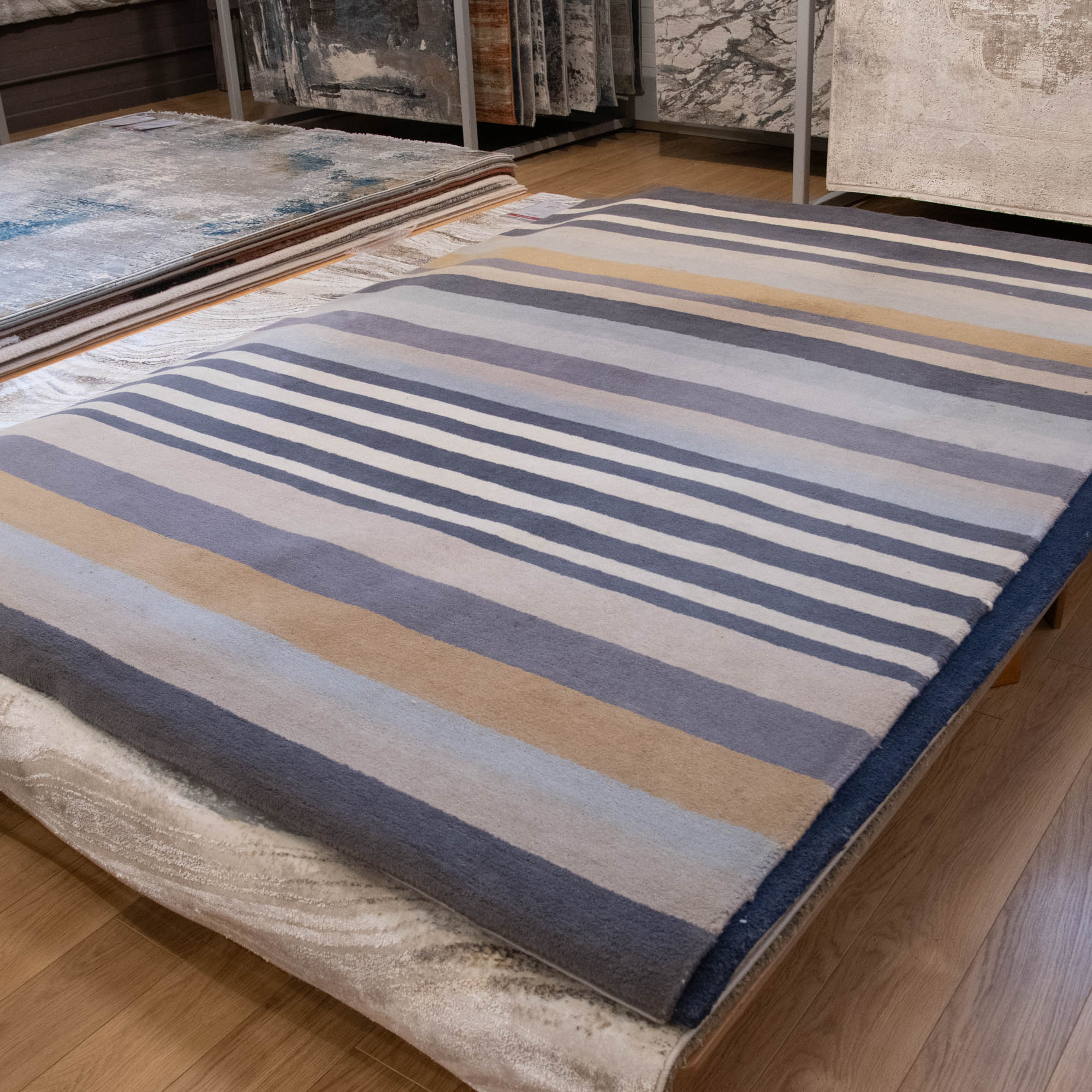 Rosita Putty - Striped Rug, 200cm x 280cm