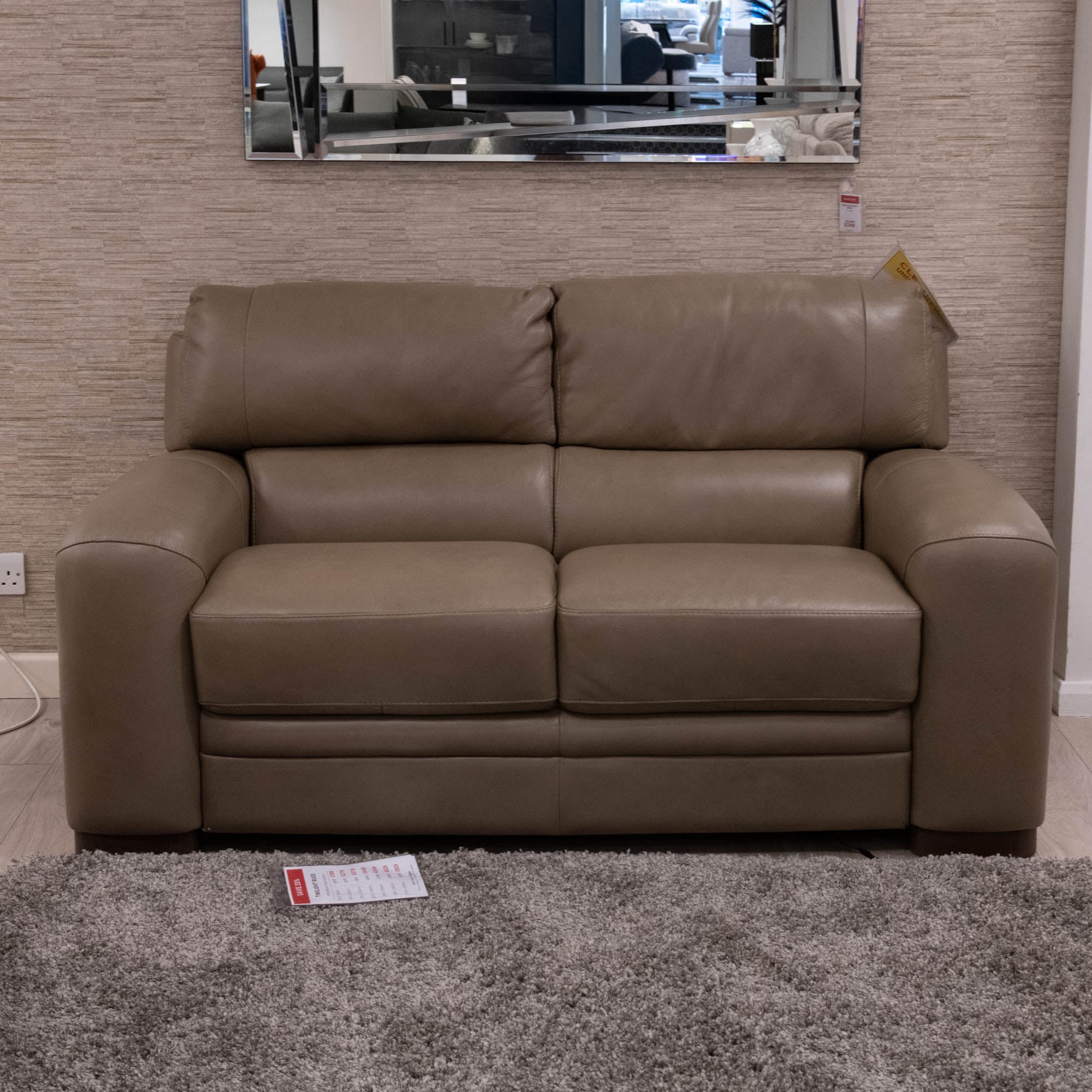Giovanni - 2 Seat Sofa, Leather - Item As Pictured