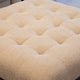 Classic - Large Square Indented Footstool, Fabric - Item As Pictured