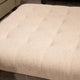 Classic - Large Square Indented Footstool, Fabric - Item As Pictured