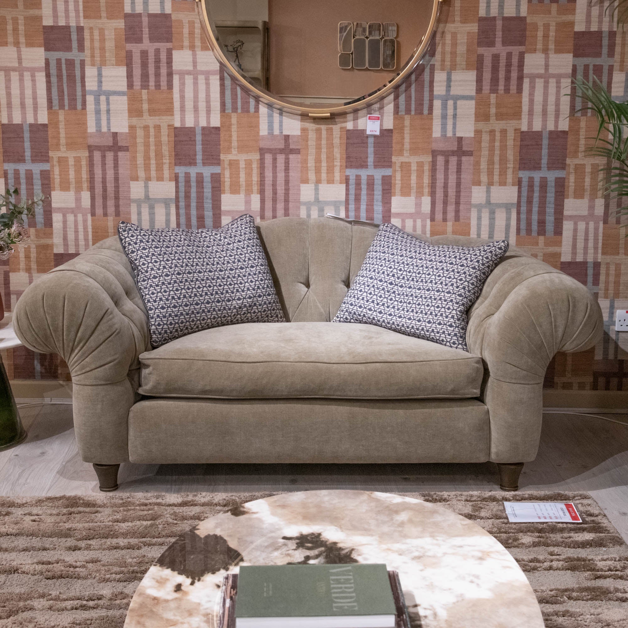 Vivaldi - Small Sofa, Fabric - Item As Pictured