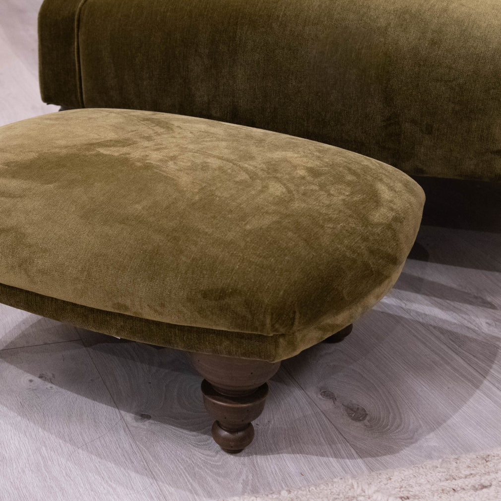 Stravinsky - Armchair & Footstool, Fabric - Item As Pictured