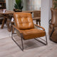 Wyatt - Accent Chair, Leather - Item As Pictured