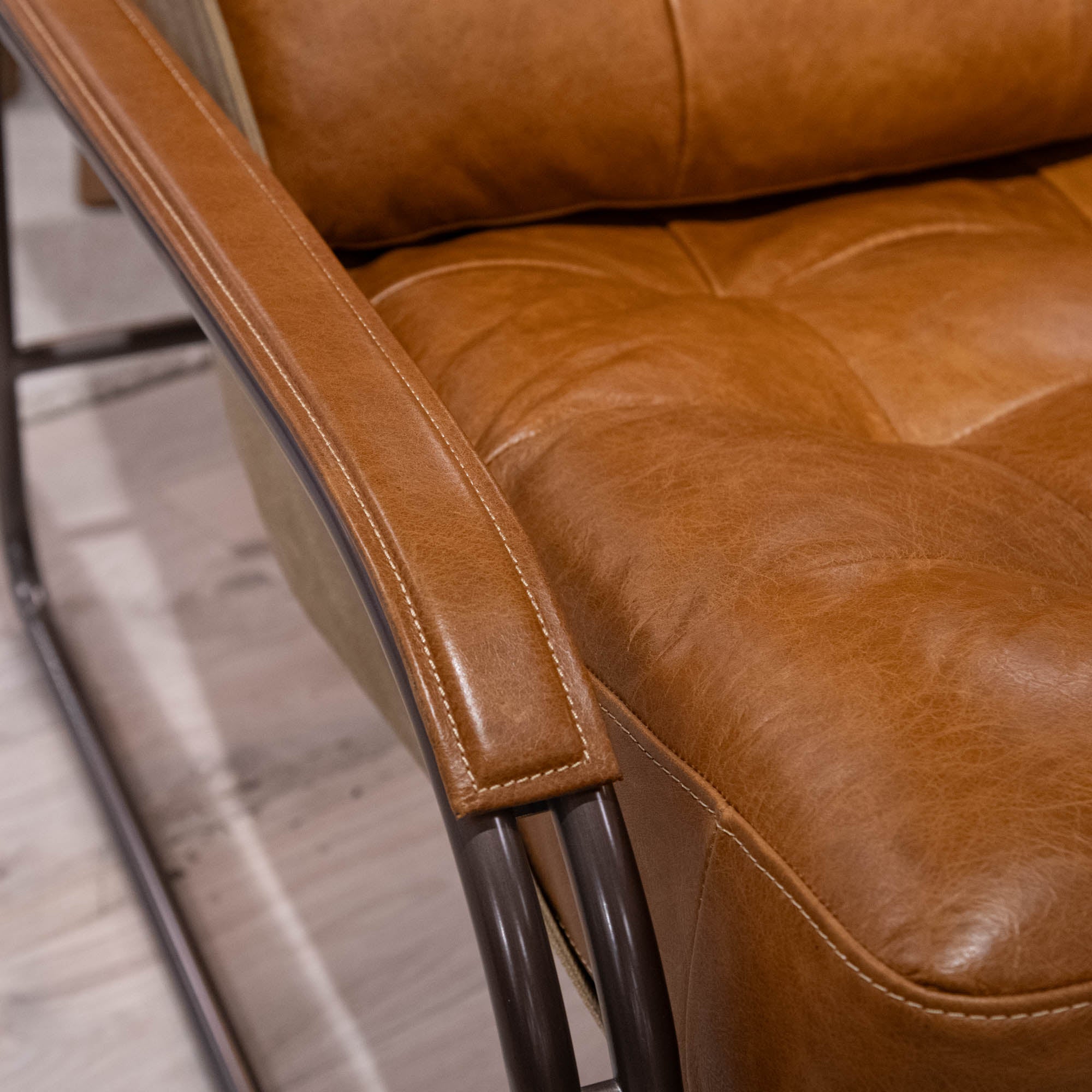 Wyatt - Accent Chair, Leather - Item As Pictured