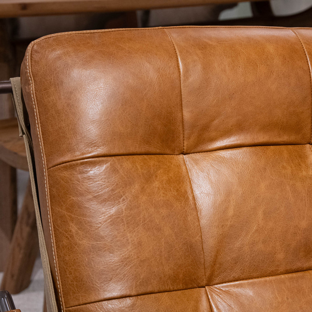 Wyatt - Accent Chair, Leather - Item As Pictured