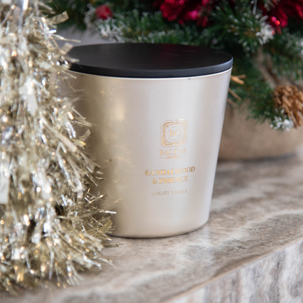 Sandalwood & Insence - Three Piece Gift Set & 500g Candle