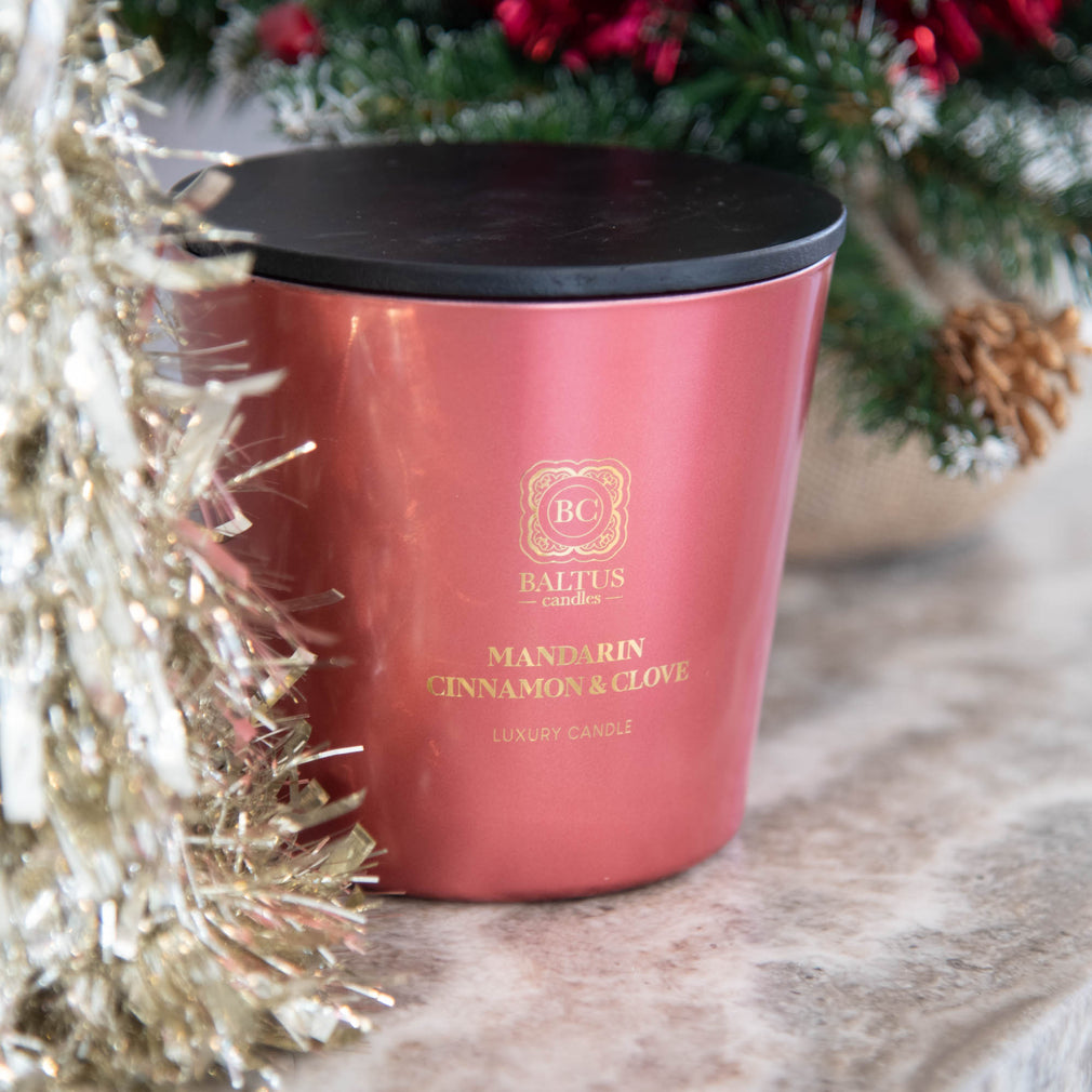 Mandarin, Cinnamon & Clove - Three Piece Gift Set & 500g Candle