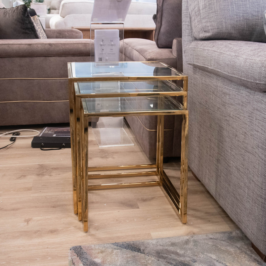 Auric - Glass Nest Tables - Item as Pictured
