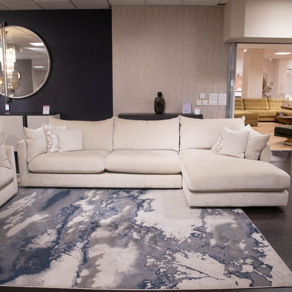 Santa Fe - Large RHF Chaise Sofa, Fabric - Item as Pictured