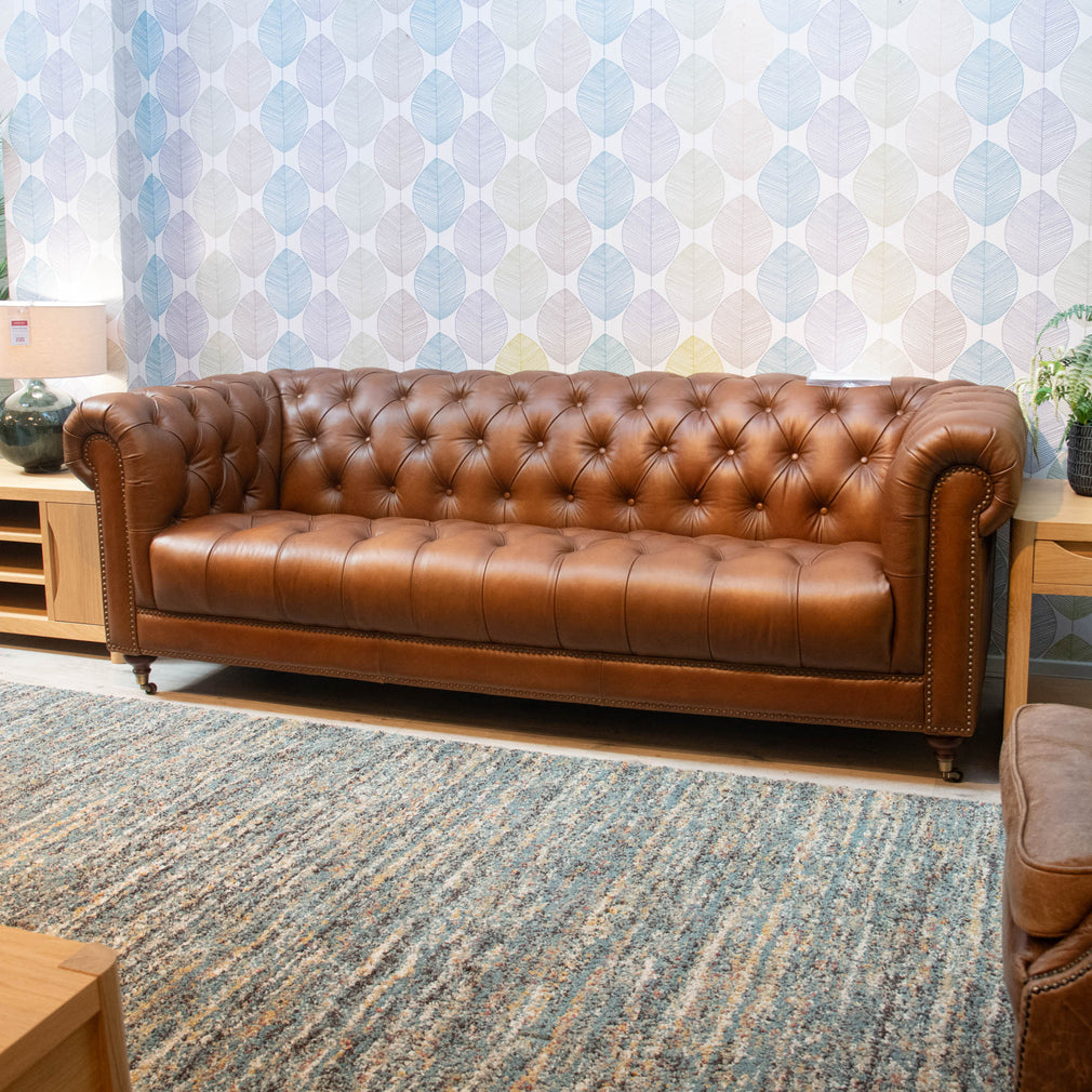 Churchill - 4 Seat Sofa, Leather - Item as Pictured
